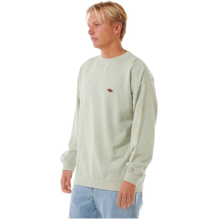 2024 Rip Curl Mens Original Surfers Crew 049MFL - Mint Haze